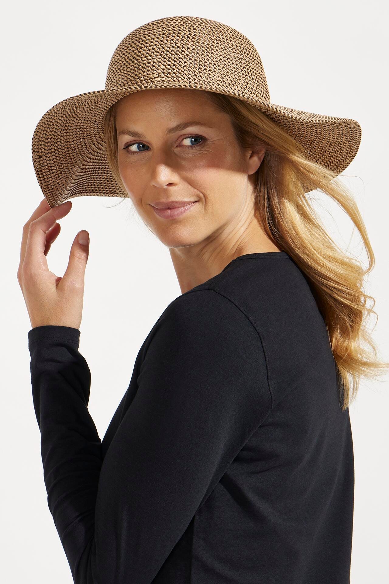 Unisex Blake Elegant Floppy Sun Hat | Tan