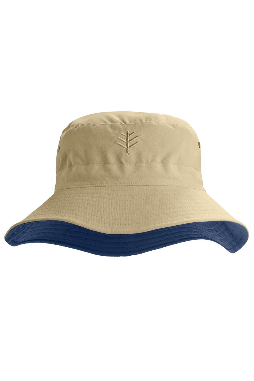 Women's Landon Reversible Bucket Hat | Tan/Navy