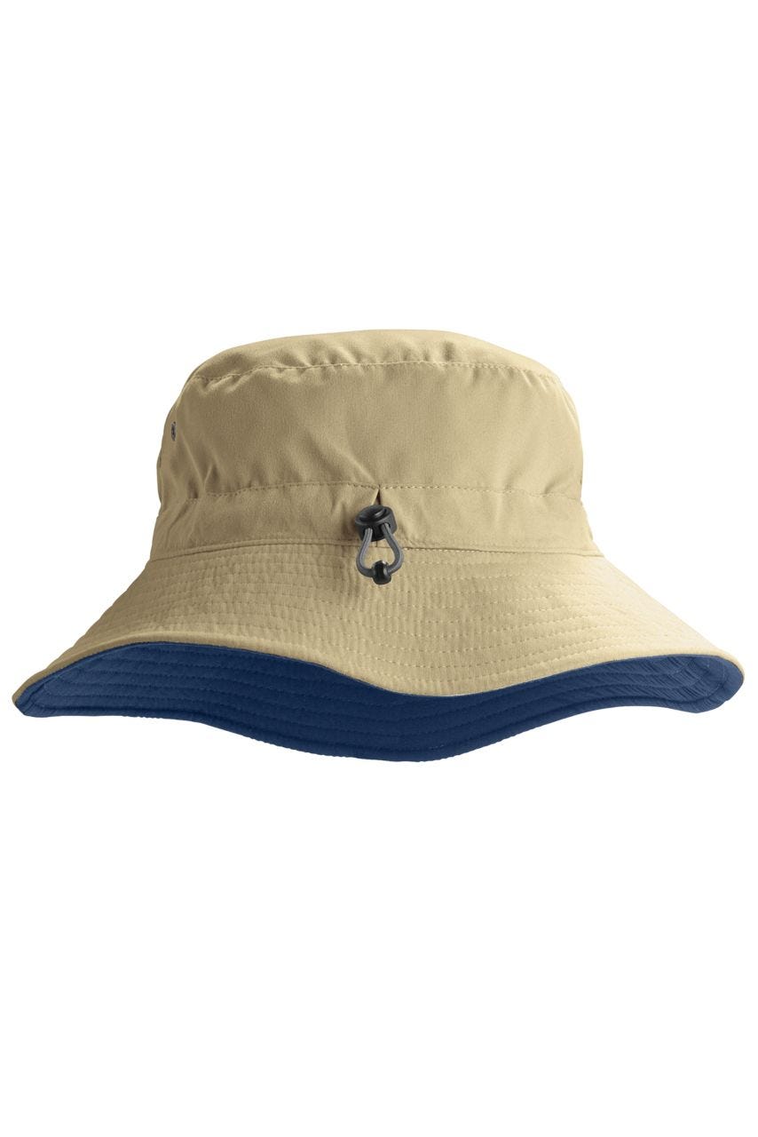 Women's Landon Reversible Bucket Hat | Tan/Navy