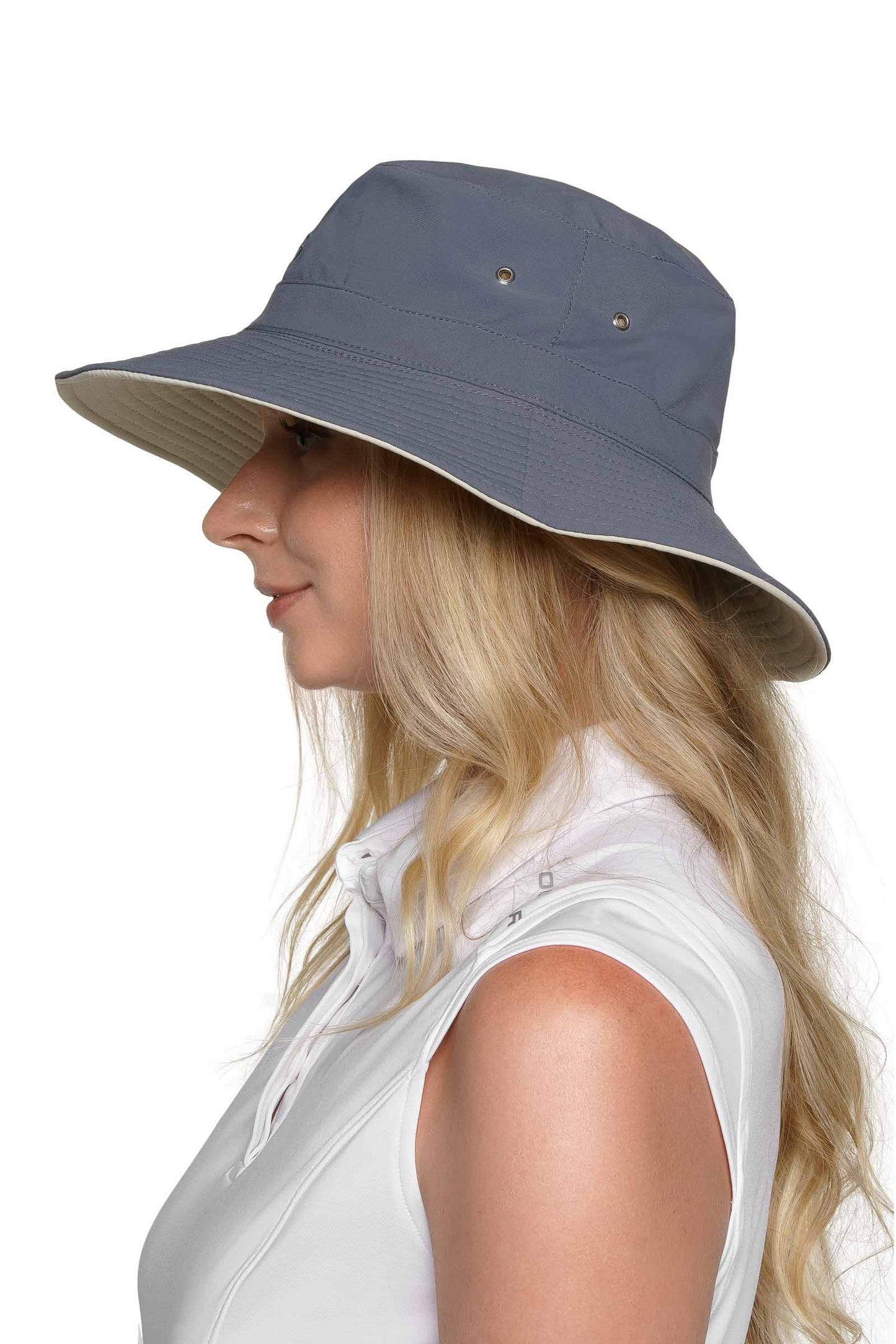 Women's Landon Reversible Bucket Hat | Stone/Carbon