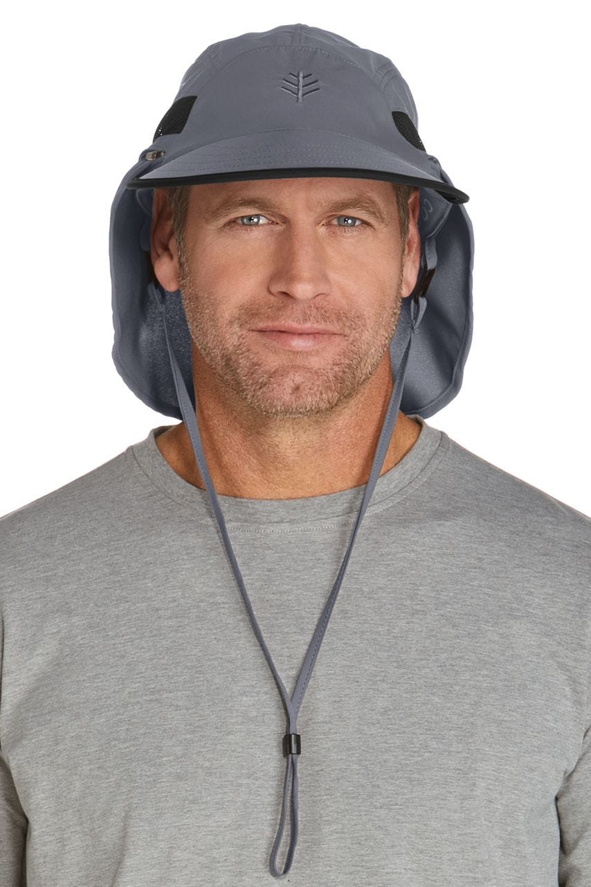 Men's Caleb Convertible Fishing Cap | Carbon/Black