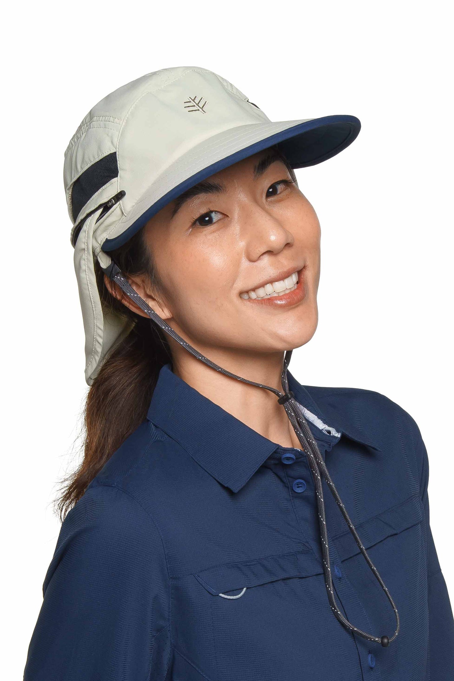 Men's Caleb Convertible Fishing Cap | Stone/Navy