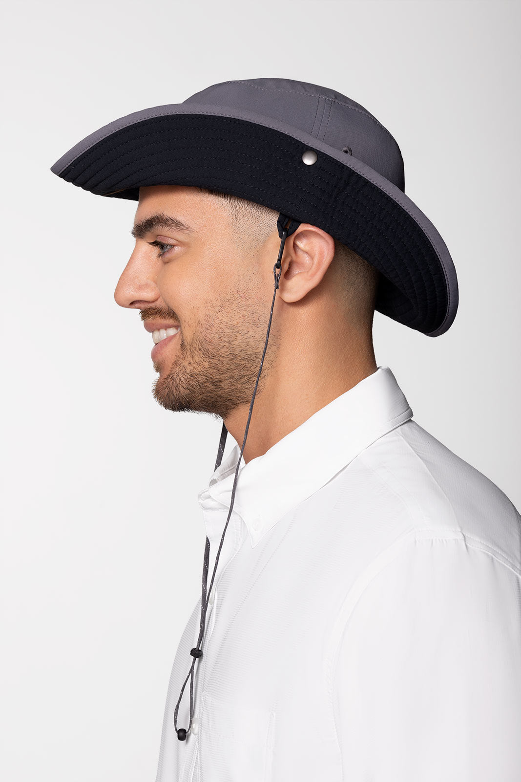 Unisex Chase Featherweight Bucket Hat | Carbon/Black