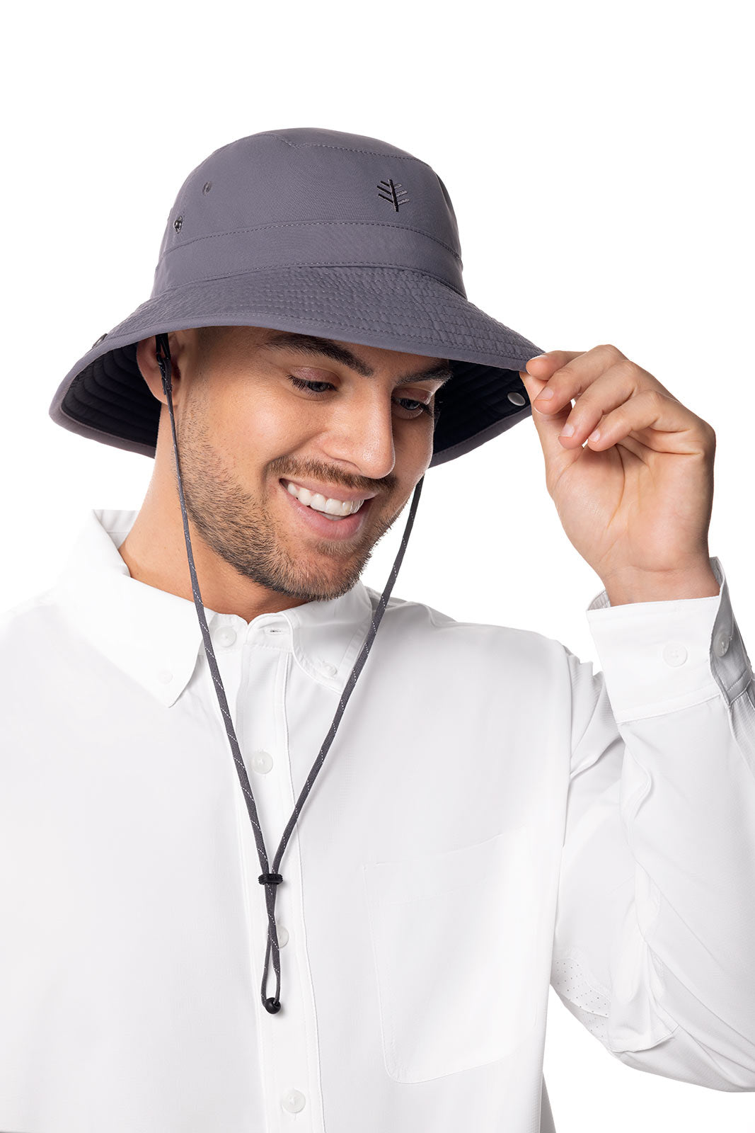 Unisex Chase Featherweight Bucket Hat | Carbon/Black