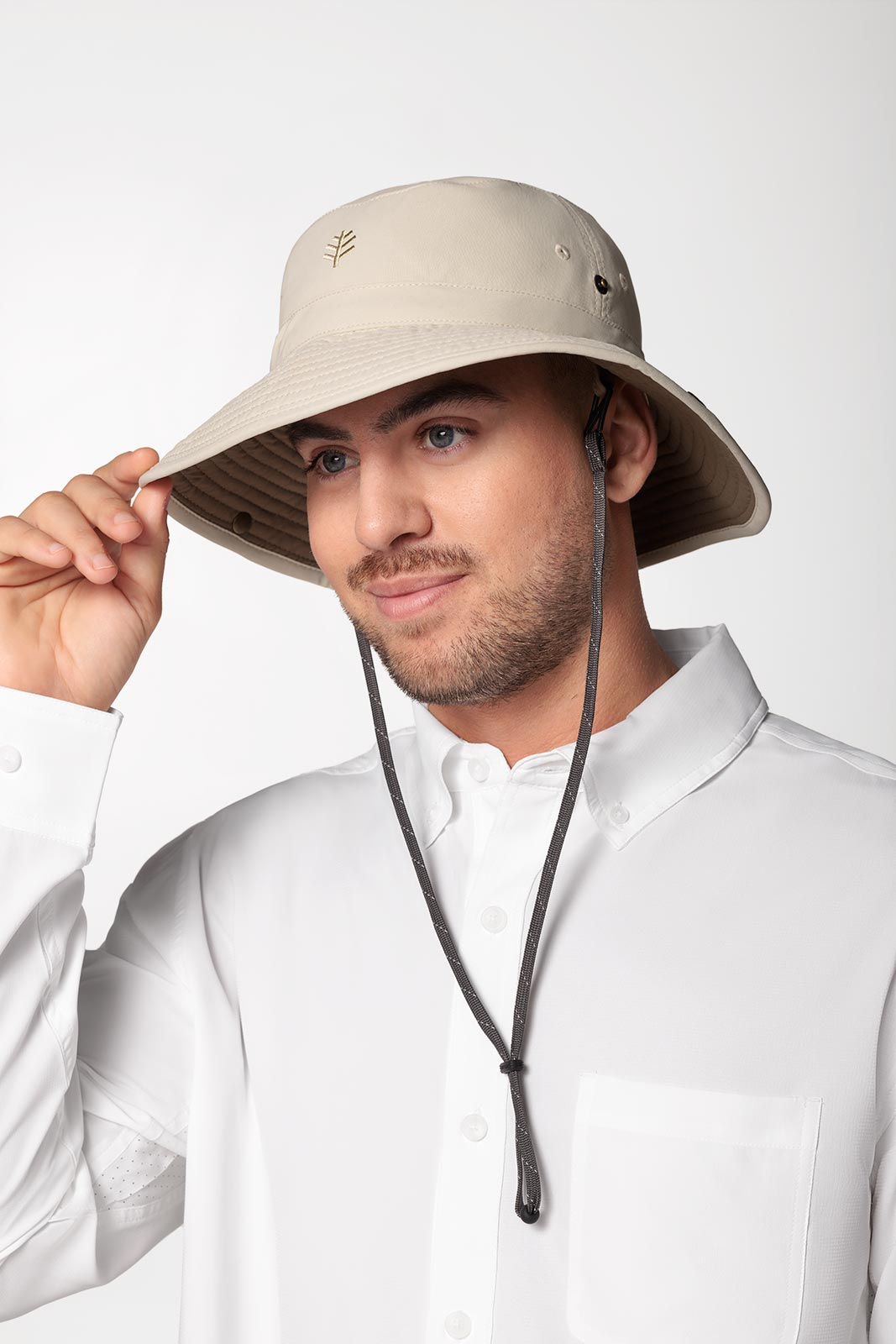 Unisex Chase Featherweight Bucket Hat | Stone/Khaki