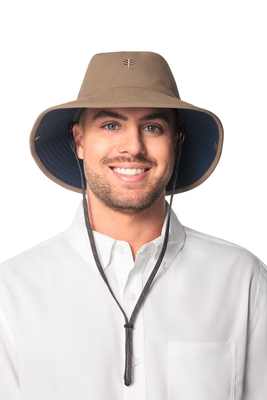 Unisex Chase Featherweight Bucket Hat | Khaki/Navy