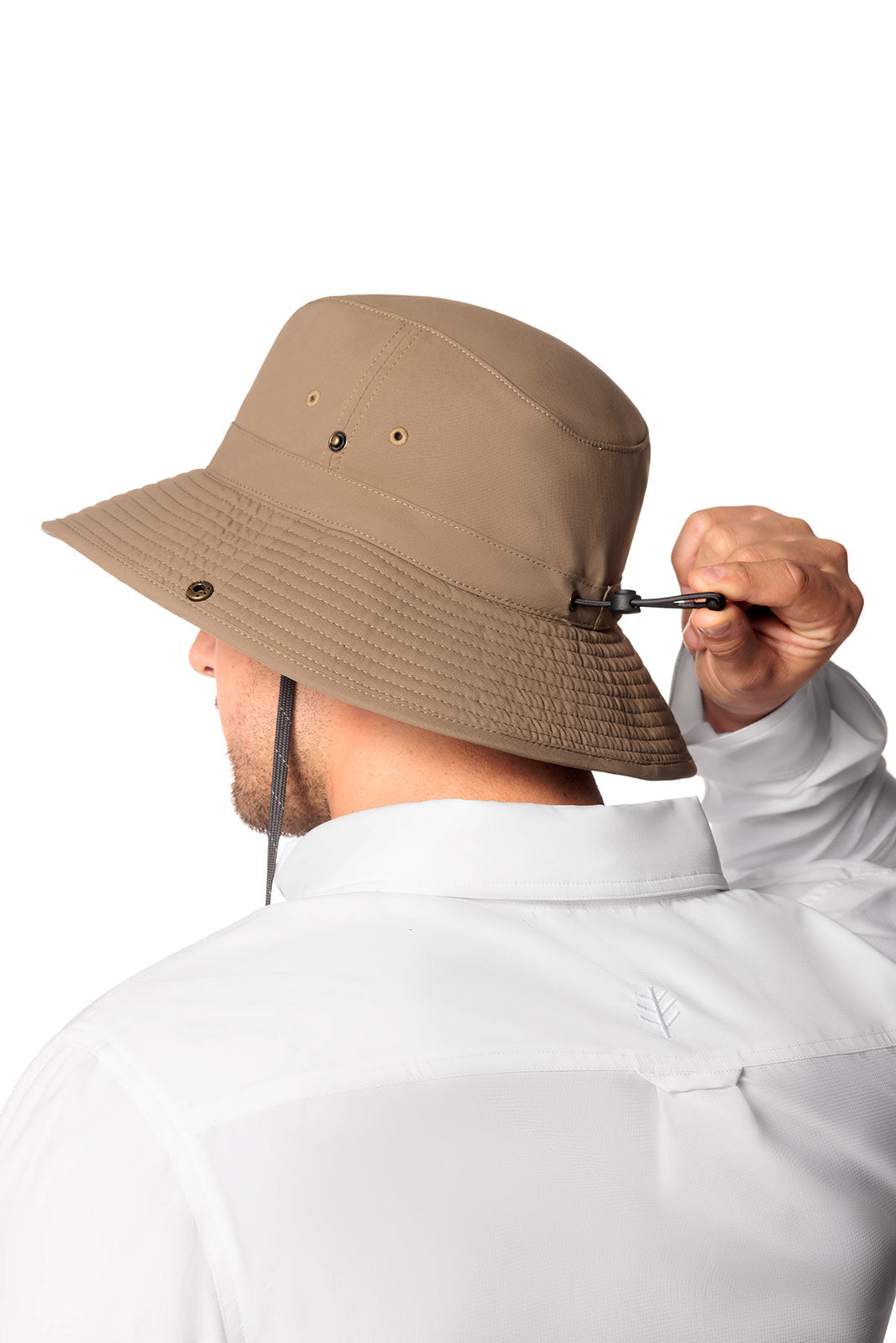 Unisex Chase Featherweight Bucket Hat | Khaki/Navy