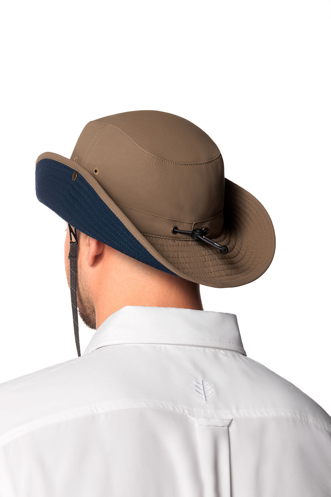 Unisex Chase Featherweight Bucket Hat | Khaki/Navy