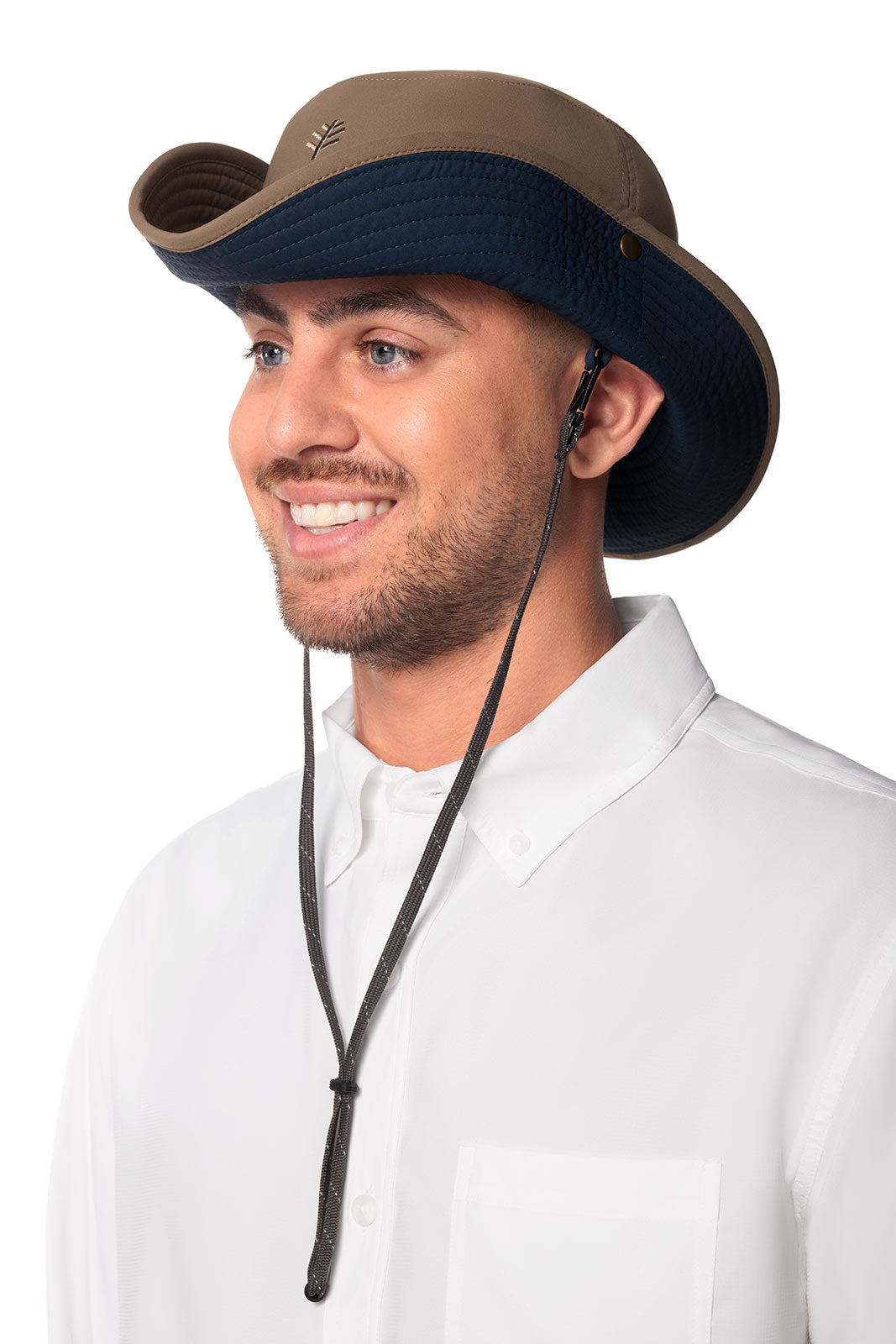 Unisex Chase Featherweight Bucket Hat | Khaki/Navy