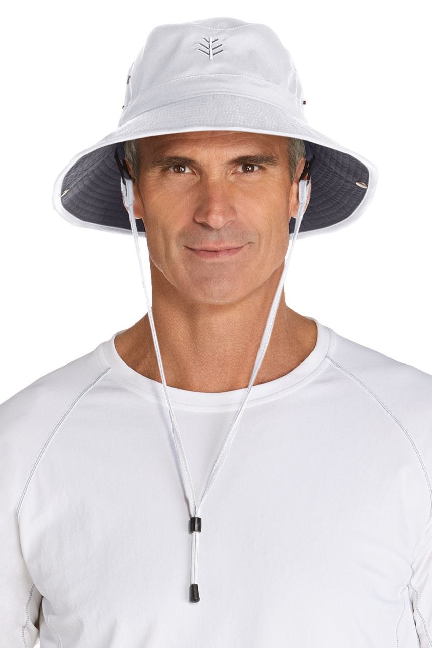 Unisex Chase Featherweight Bucket Hat | White/Carbon