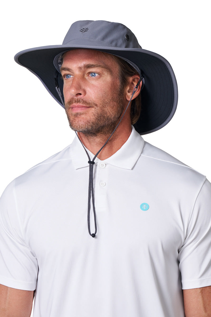 Unisex Leo Shapeable Wide Brim Hat | Carbon/Black