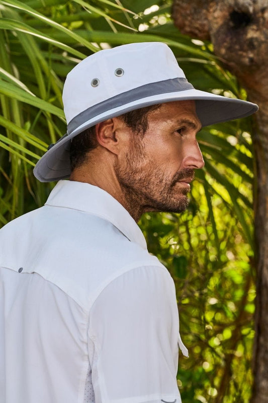 Unisex Matchplay Golf Hat | White/Carbon