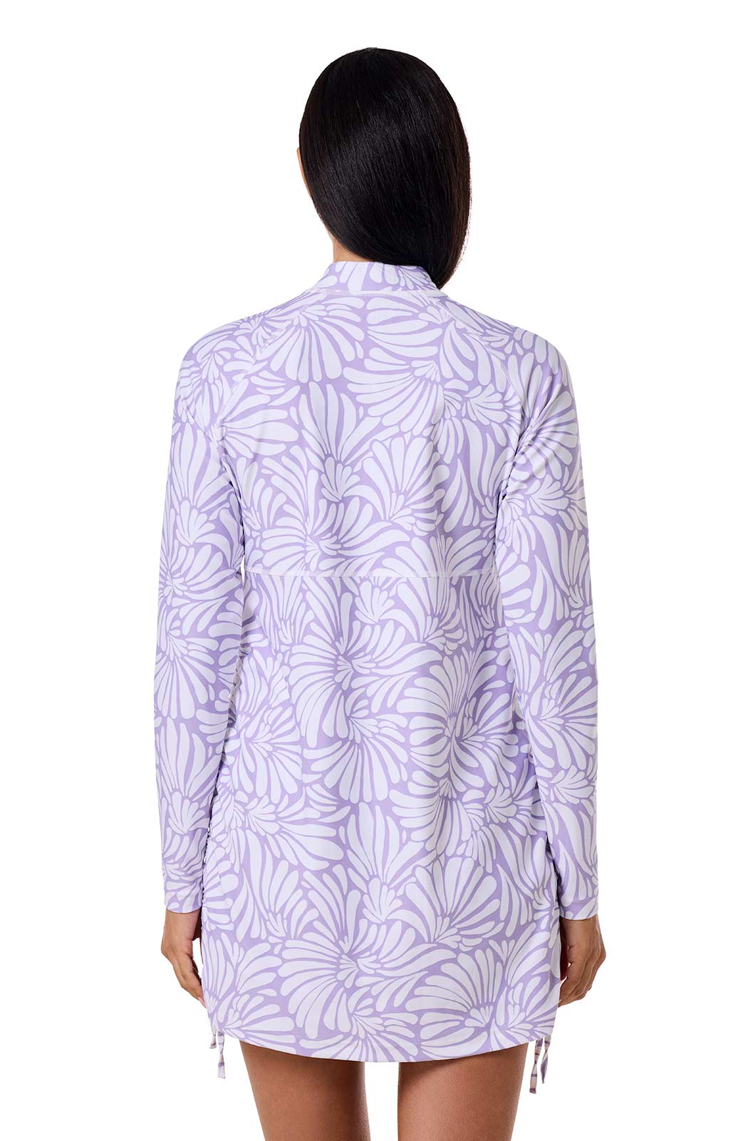 Women's Lawai Ruche Swim Shirt | Lavendula Sea Fan