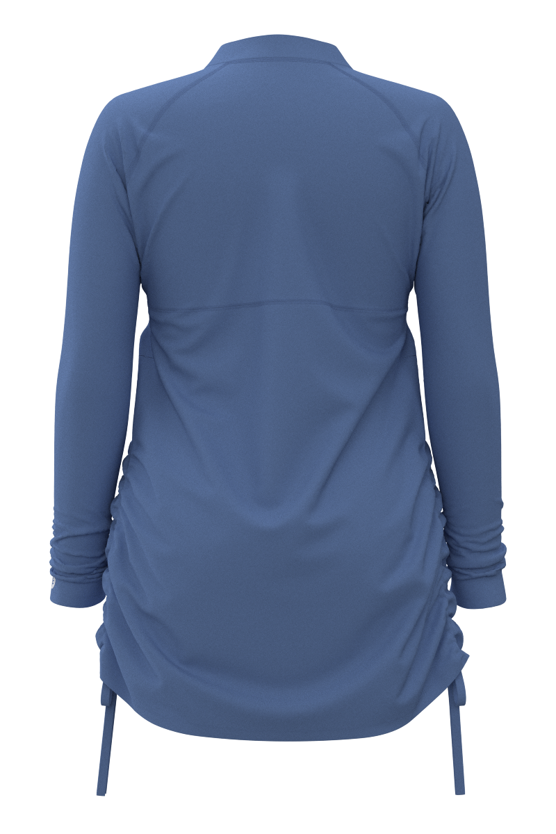 Women's Lawai Ruche Swim Shirt | Bluebell