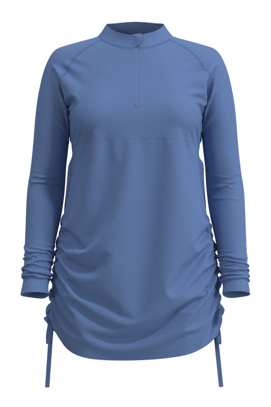 Women's Lawai Ruche Swim Shirt | Bluebell