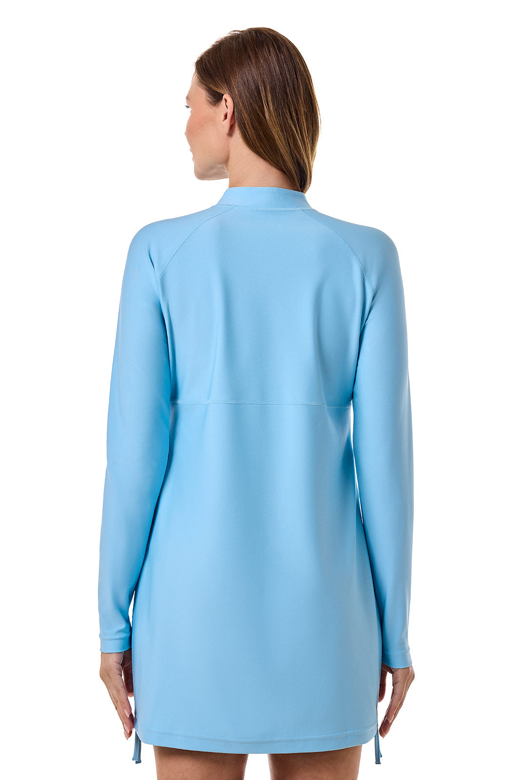 Women's Lawai Ruche Swim Shirt | Arctic Blue