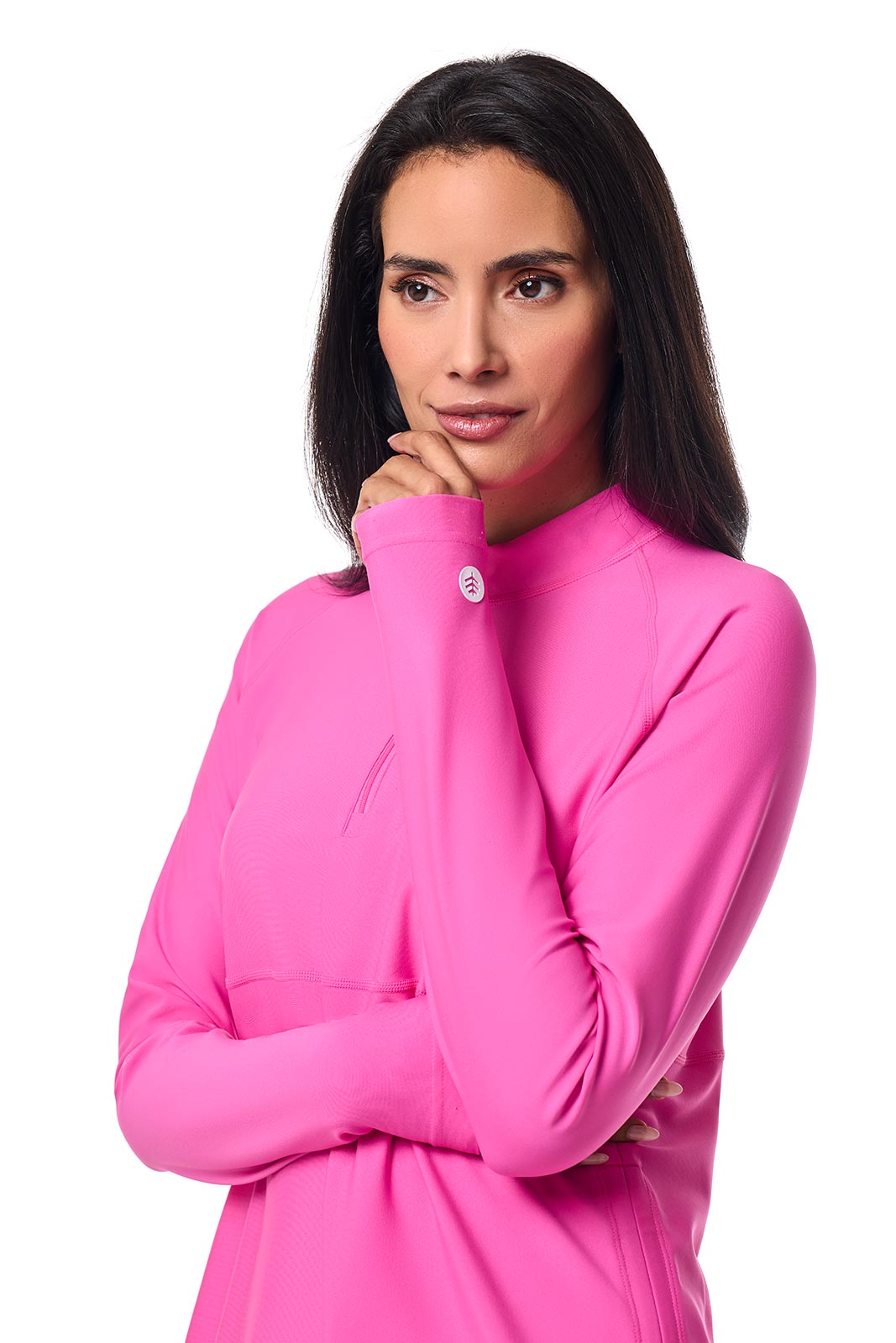 Women's Lawai Ruche Swim Shirt | Tulip Pink