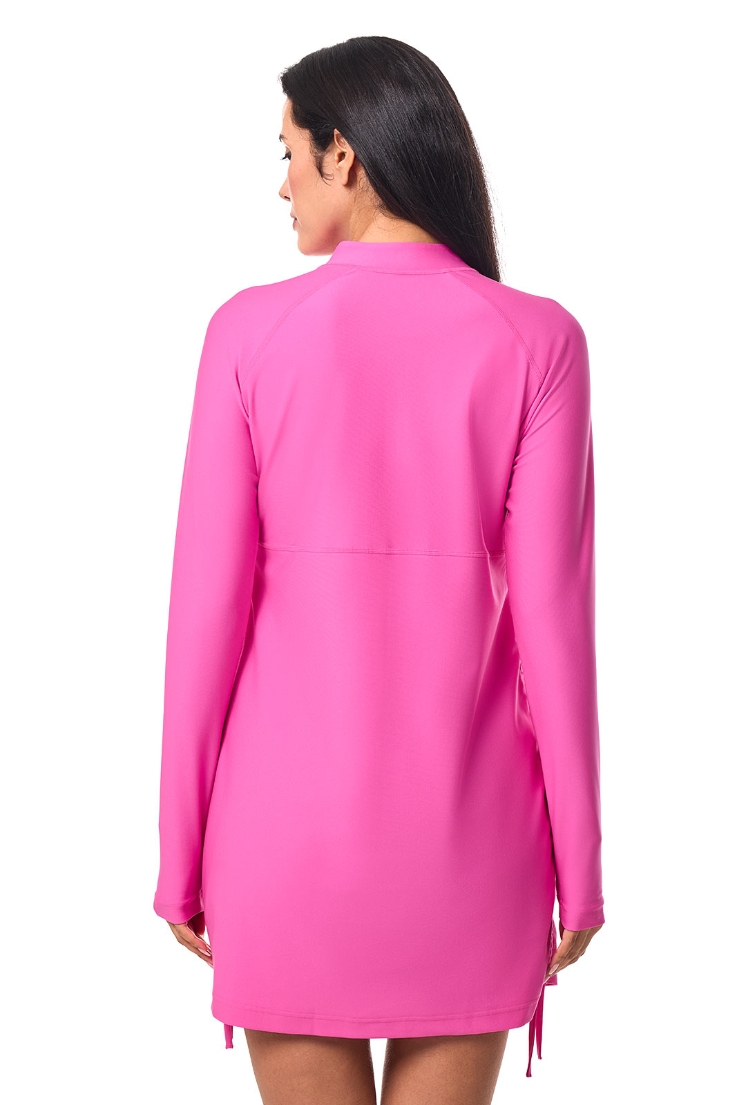 Women's Lawai Ruche Swim Shirt | Tulip Pink