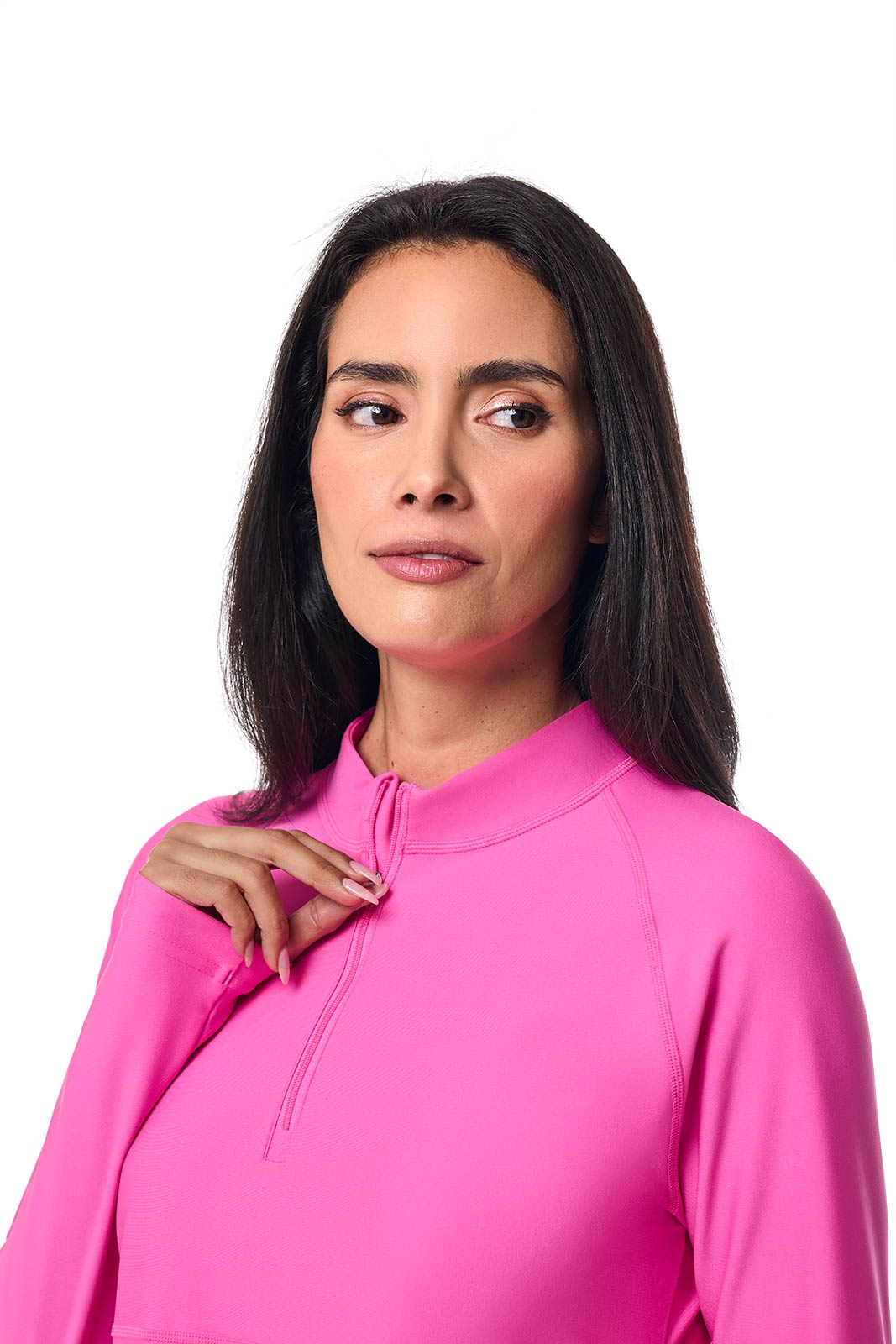 Women's Lawai Ruche Swim Shirt | Tulip Pink