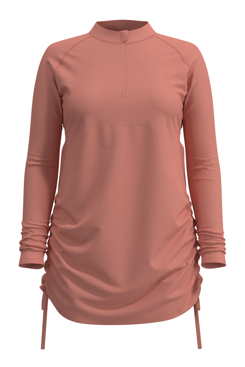 Women's Lawai Ruche Swim Shirt | Soft Blush