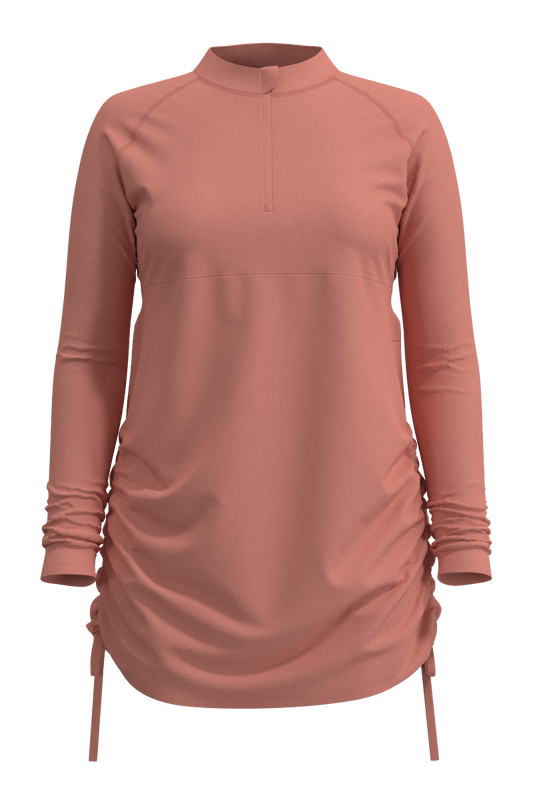 Women's Lawai Ruche Swim Shirt | Soft Blush