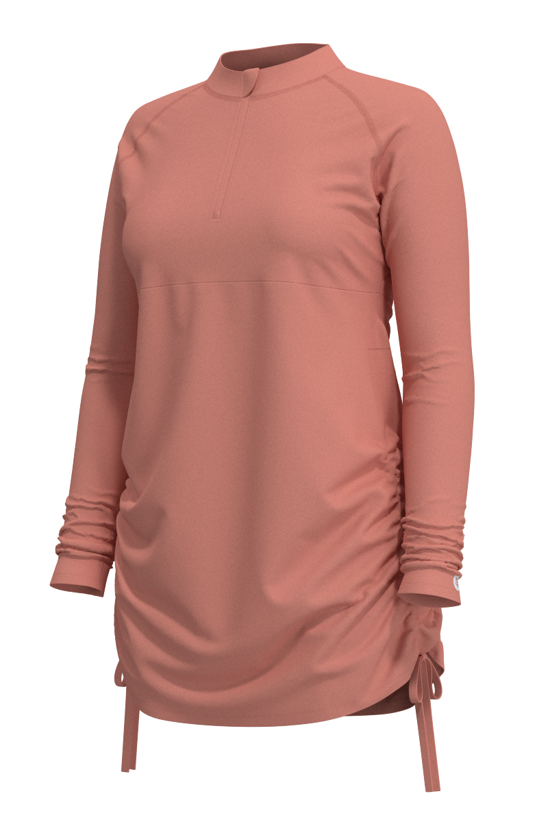 Women's Lawai Ruche Swim Shirt | Soft Blush