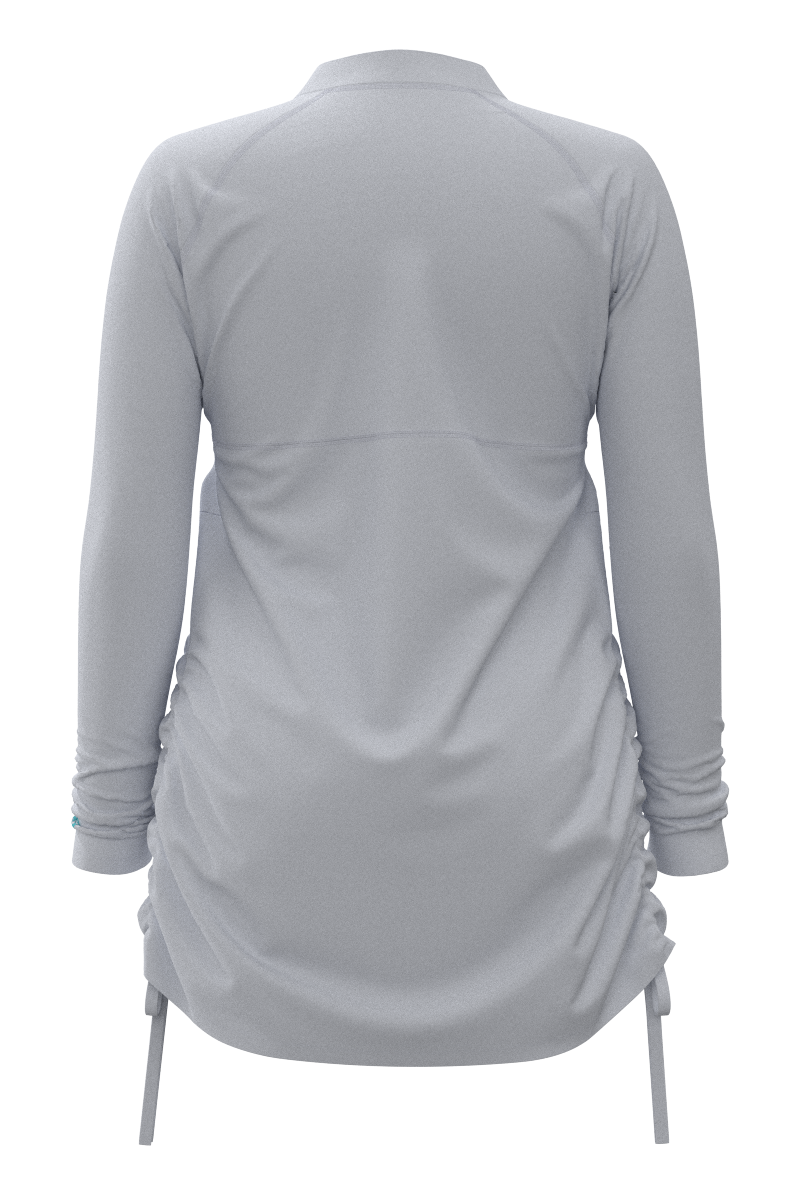 Women's Lawai Ruche Swim Shirt | White