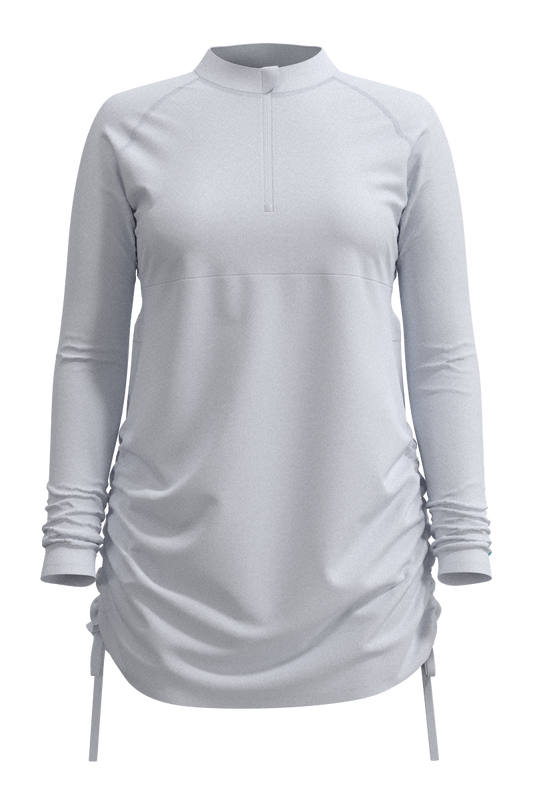 Women's Lawai Ruche Swim Shirt | White