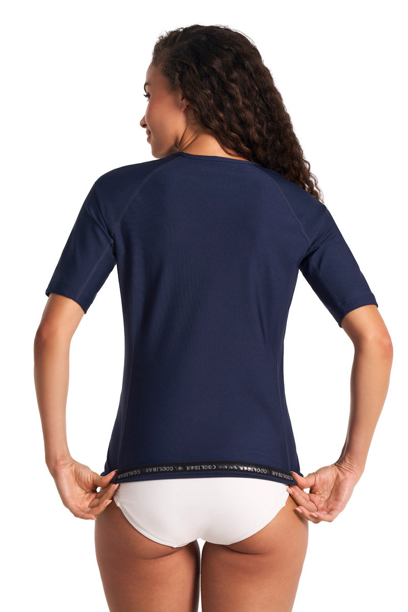 Women's Hightide Short Sleeve Swim Shirt | Navy