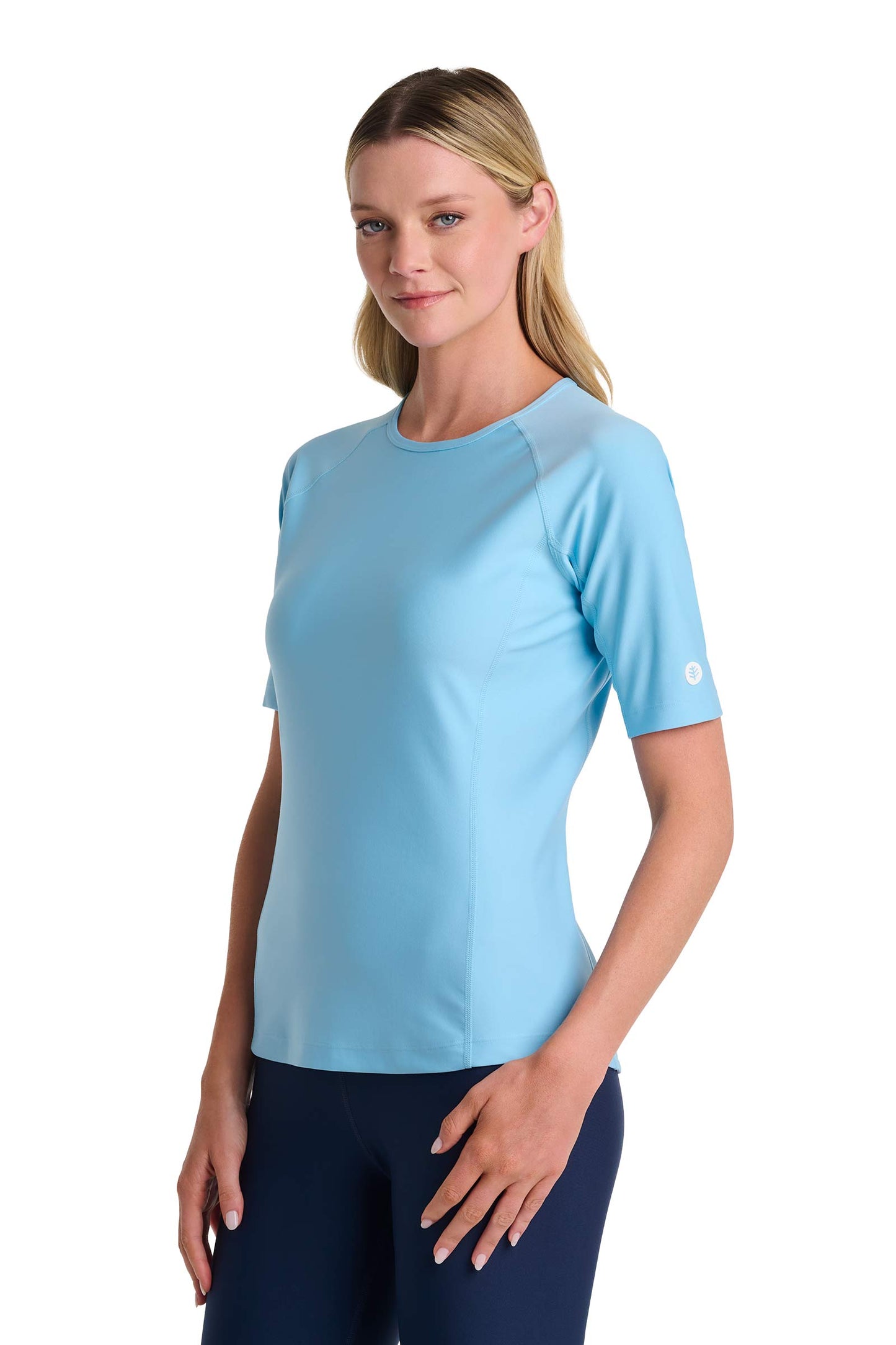 Women's Hightide Short Sleeve Swim Shirt | Arctic Blue