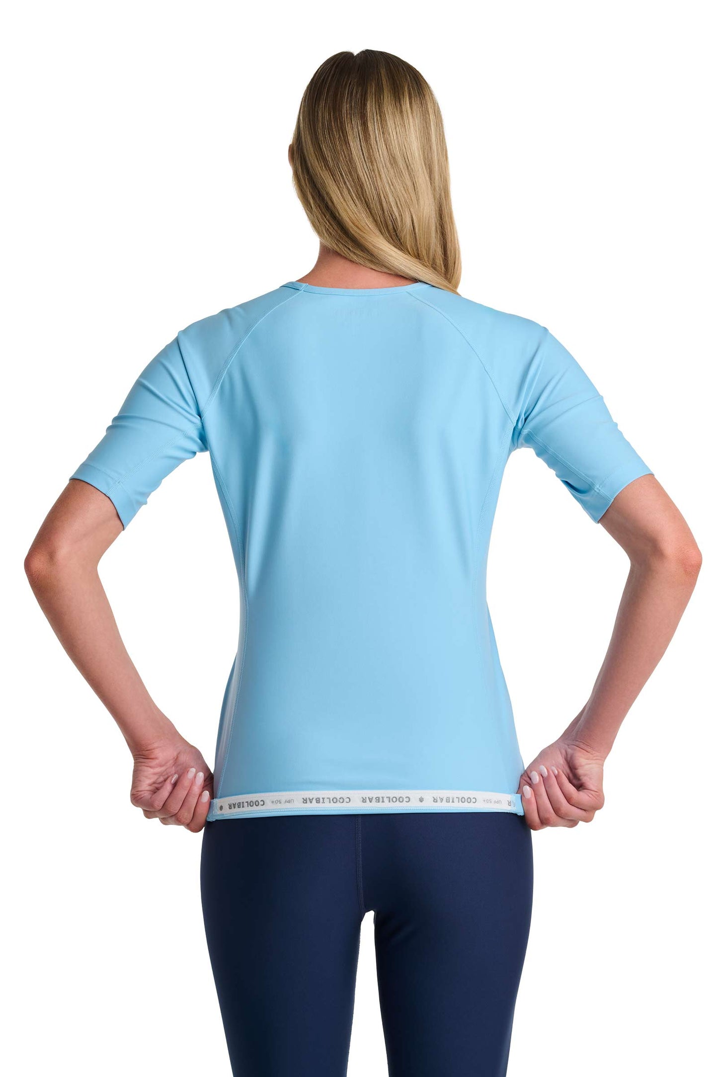 Women's Hightide Short Sleeve Swim Shirt | Arctic Blue