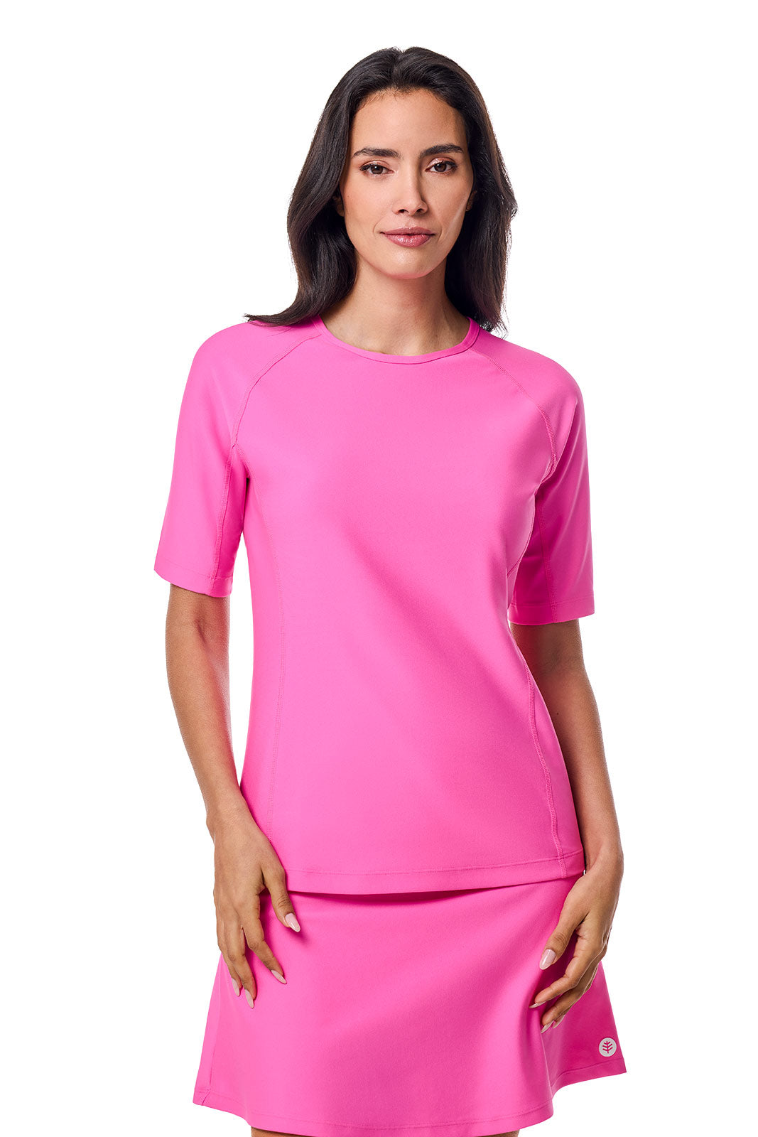 Women's Hightide Short Sleeve Swim Shirt | Tulip Pink