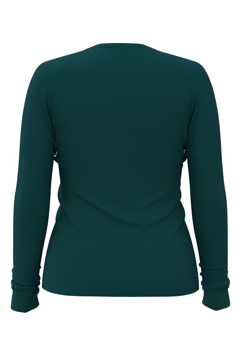 Camiseta de baño de manga larga Hightide para mujer | Verde azulado transformador