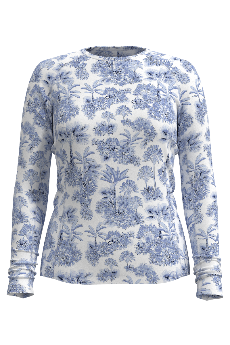 Women's Hightide Long Sleeve Swim Shirt | Periwinkle Isla Bonita