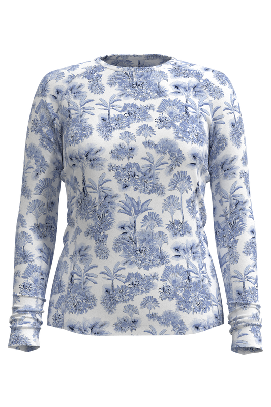 Women's Hightide Long Sleeve Swim Shirt | Periwinkle Isla Bonita