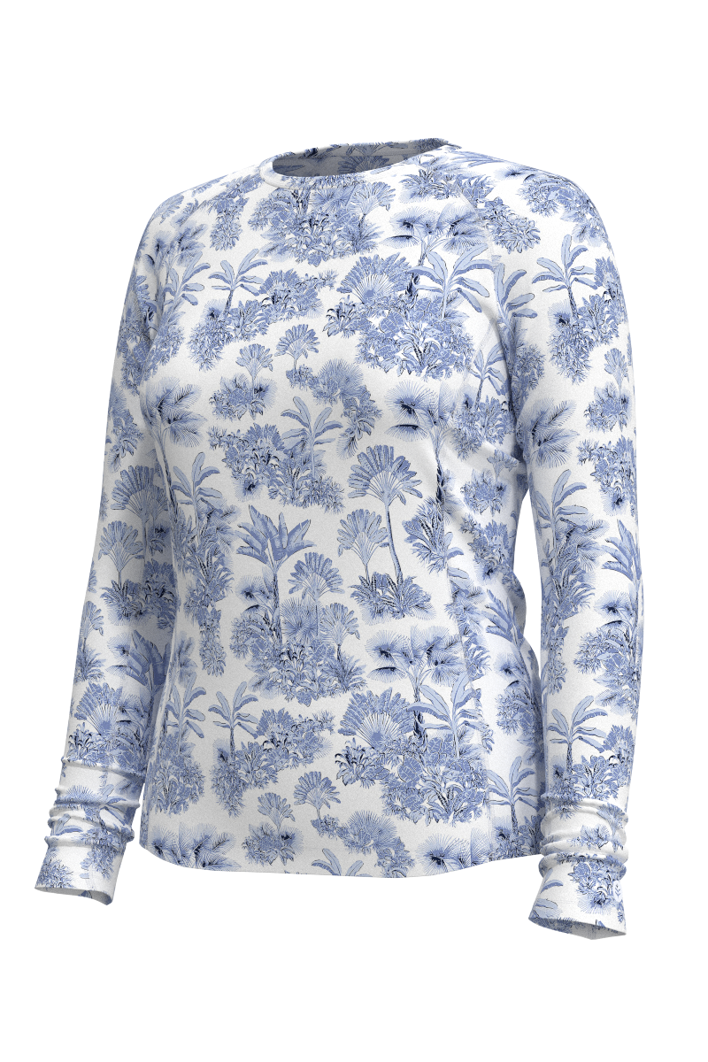 Women's Hightide Long Sleeve Swim Shirt | Periwinkle Isla Bonita