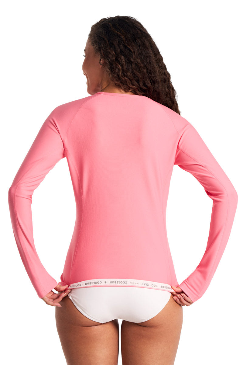 Women's Hightide Long Sleeve Swim Shirt | Flamingo Pink