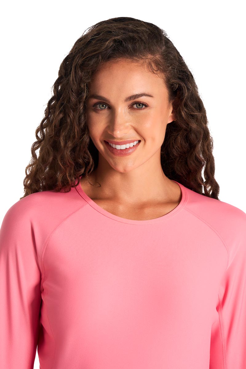 Women's Hightide Long Sleeve Swim Shirt | Flamingo Pink