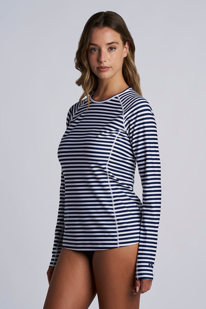 Color_White/Navy Stripe