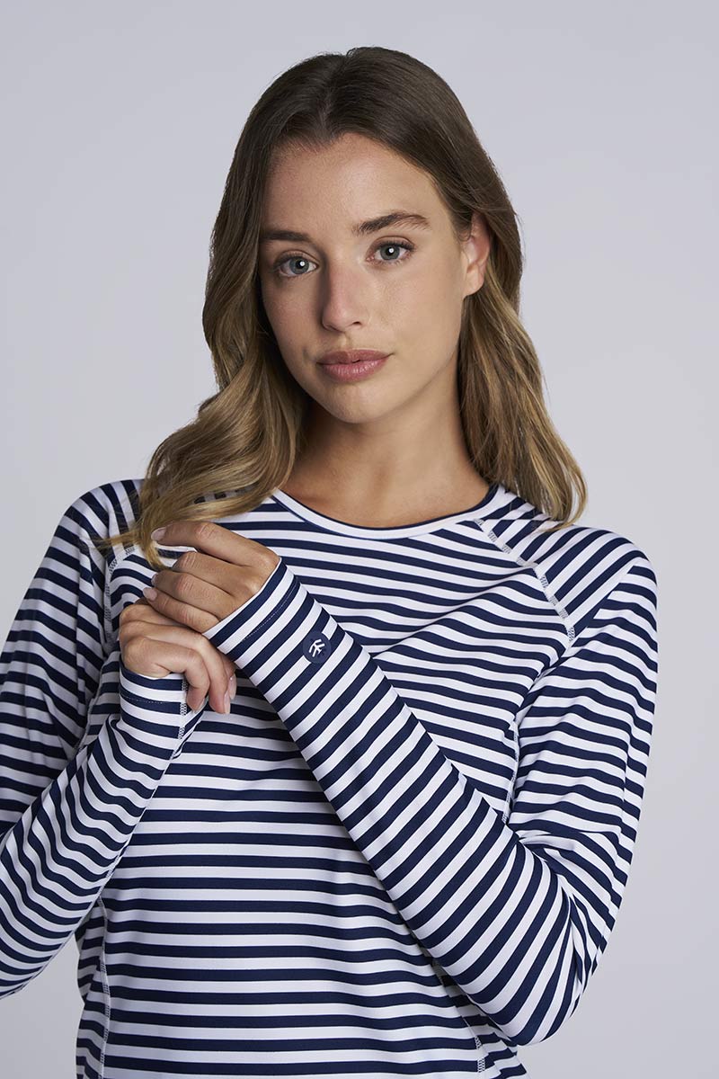 Color_White/Navy Stripe