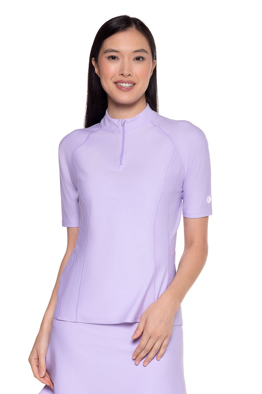 Women's Freestyle Short Sleeve Rash Guard | Lavendula