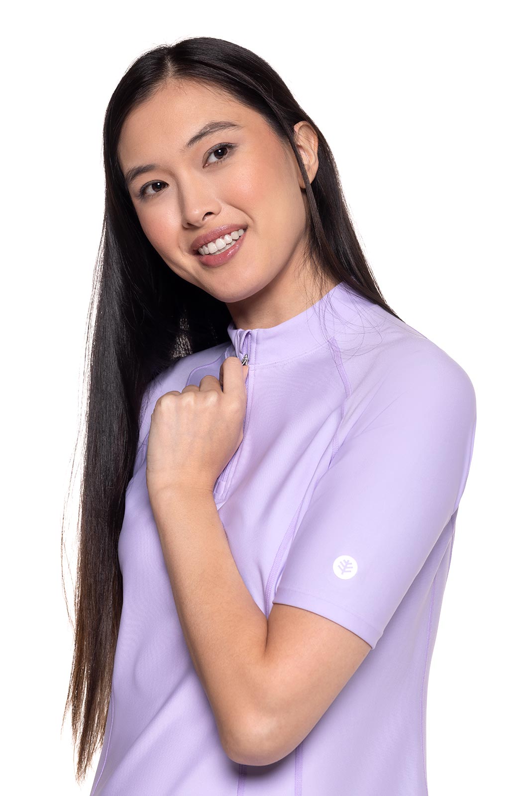 Women's Freestyle Short Sleeve Rash Guard | Lavendula