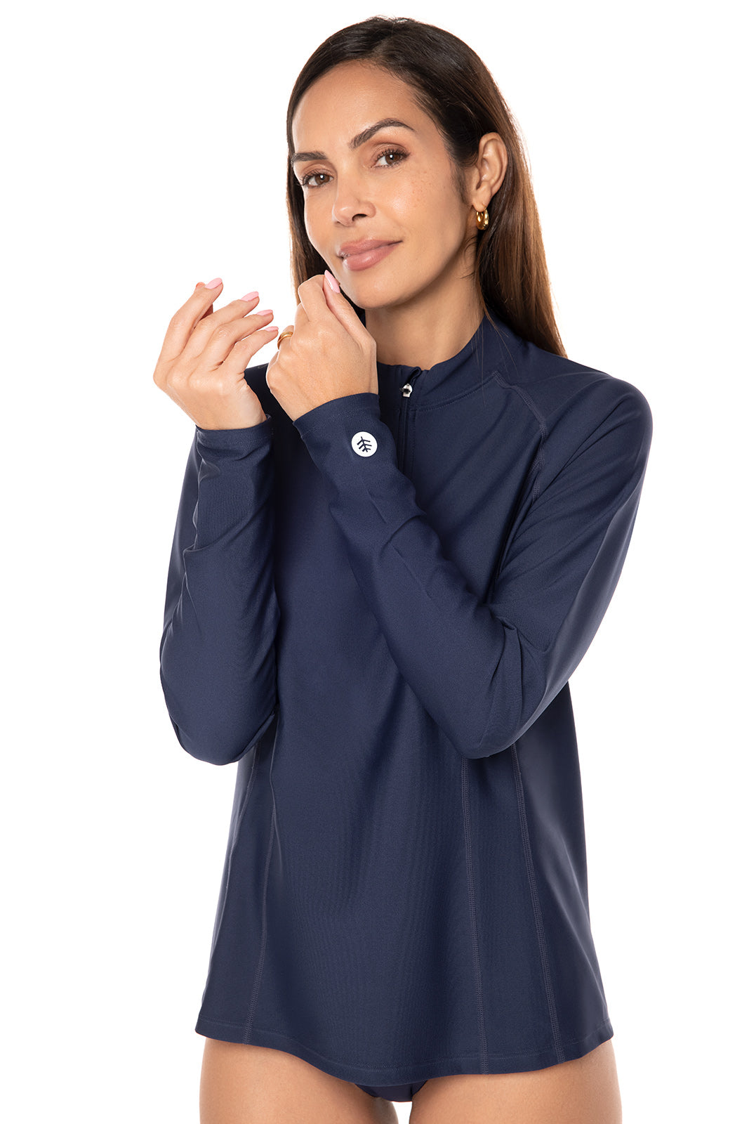 Women's Freestyle Long Sleeve Rash Guard | Navy
