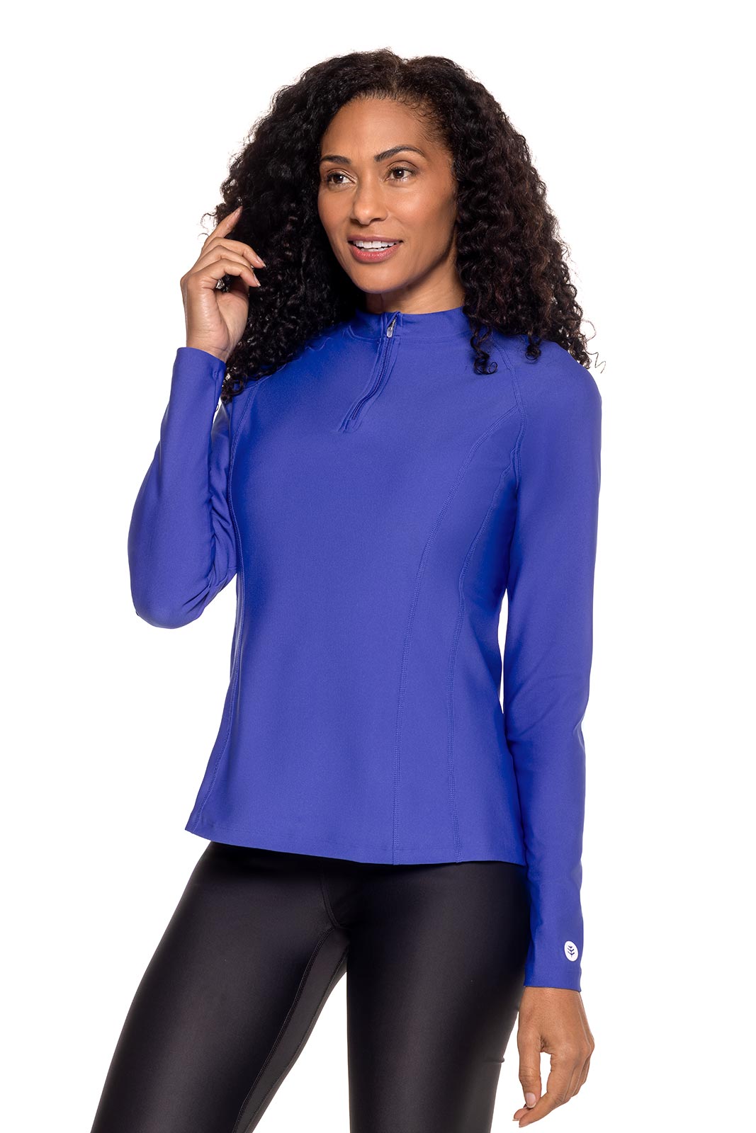 Women's Freestyle Long Sleeve Rash Guard | Baja Blue
