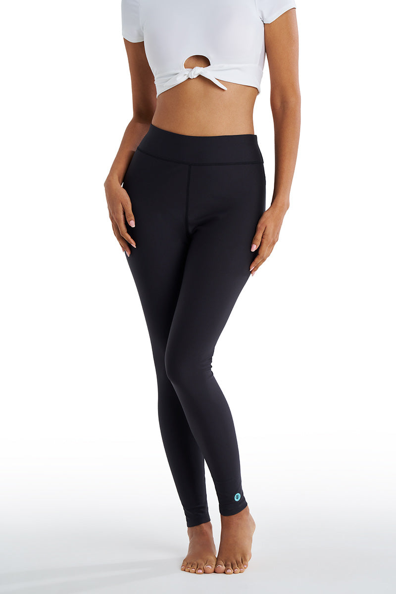 Women's Deep Water Swim Tights | Black