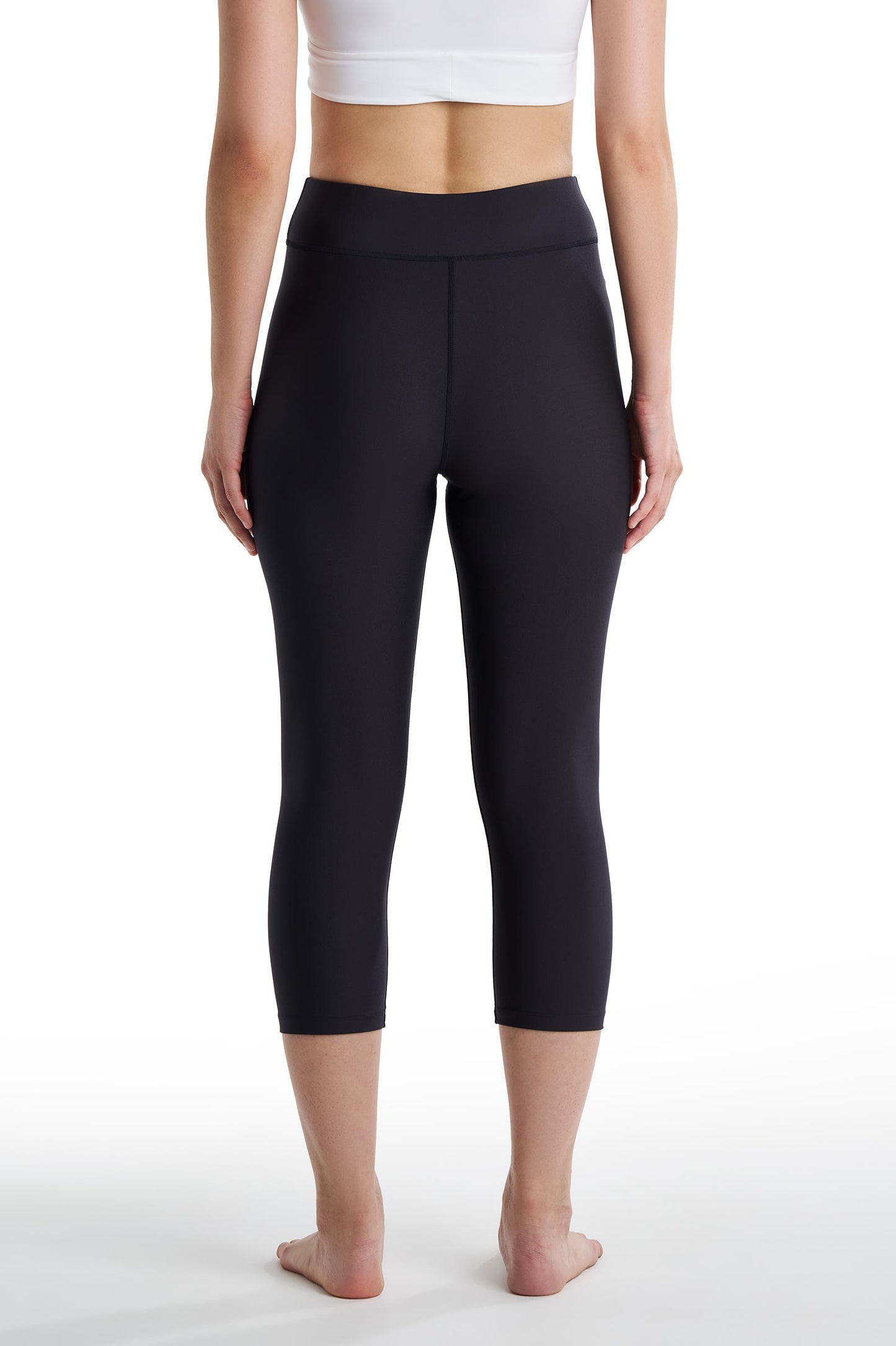 Women's Deep Water Swim Capris | Black