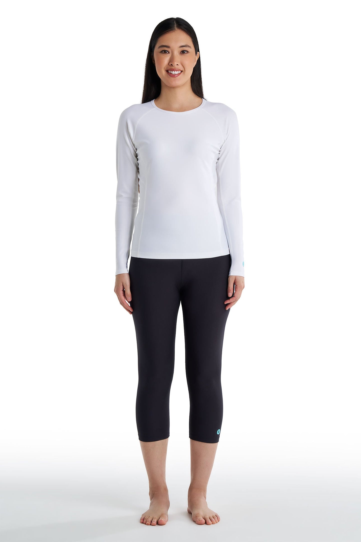 Women's Deep Water Swim Capris | Black