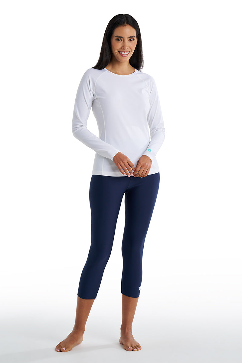 Women's Deep Water Swim Capris | Navy