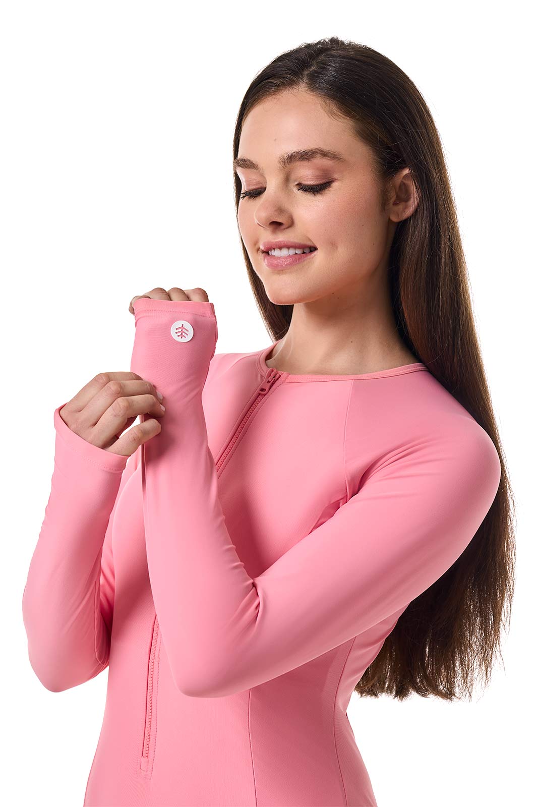 Women's Escalante Long Sleeve Swimsuit | Flamingo Pink