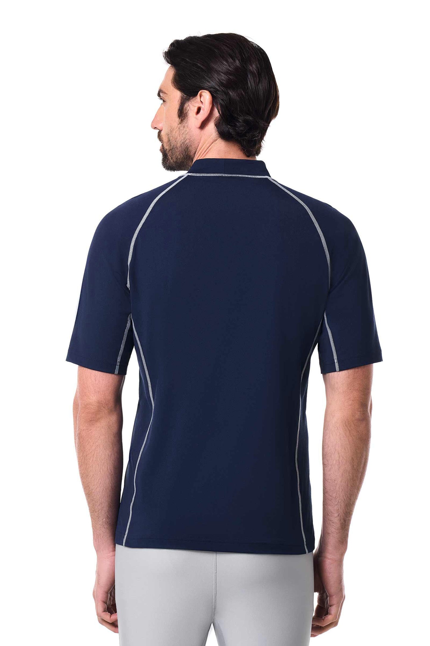 Men's Tulum Short Sleeve Surf Rash Guard | Navy